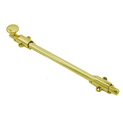Ives 253B-12 12" Solid Brass Surface Bolt 1-5/8" Width 1-1/8" Throw 1-5/16" Projection