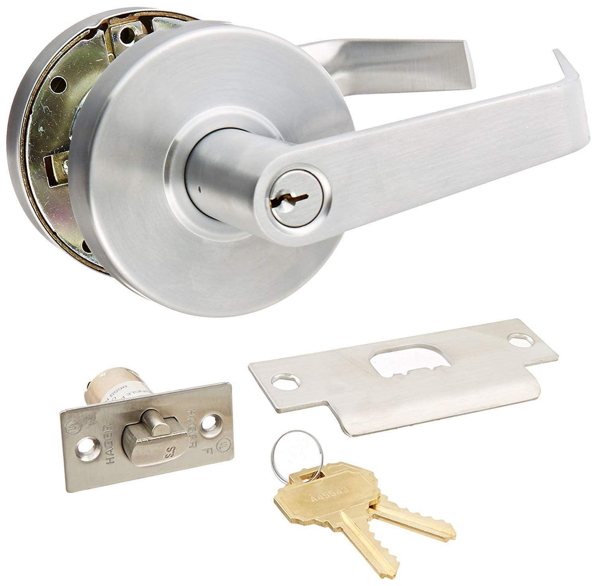 Hager 2553WTN26D Withnell Entry Cylindrical Lock Satin Chrome Finish.