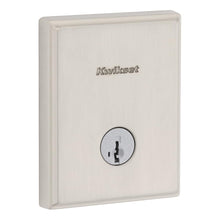 Kwikset 258TRCT-15S.STRKP Crosstown Low Profile Single Cylinder SmartKey Deadbolt with 6AL Latch and STRKP Strike Pack which includes Square Corner, Round Corner and 5303 Round Corner Full Lip Strikes KA3 Satin Nickel Finish.