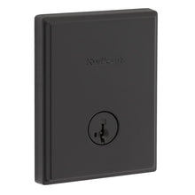 Kwikset 258TRCT-514S.STRKP Crosstown Low Profile Single Cylinder SmartKey Deadbolt with 6AL Latch and STRKP Strike Pack which includes Square Corner, Round Corner and 5303 Round Corner Full Lip Strikes KA3 Matte Black Finish.
