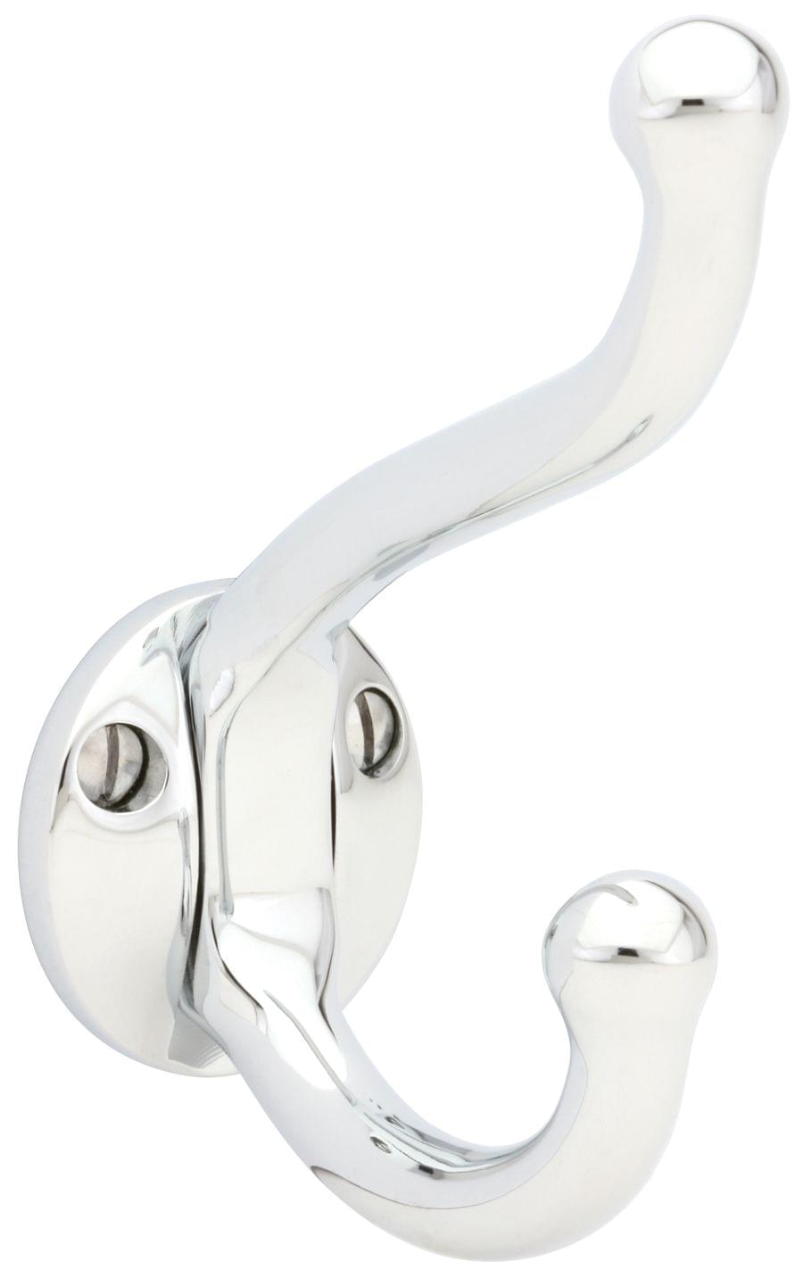 Emtek 2606US14 Robe Hook Polished Nickel Lifetime Finish.