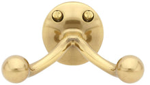 Emtek 2607US7 Double Hook with Oval Foot French Antique Brass Finish.