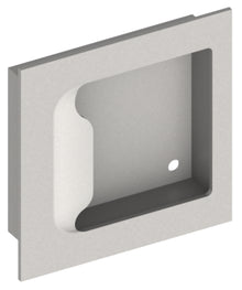 Hager 27N32D Security Flush Cup Pull Satin Stainless Steel Finish.