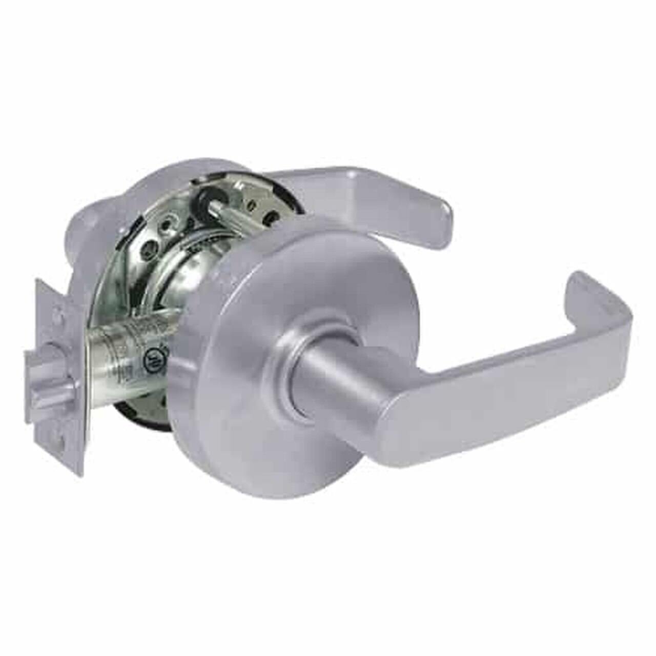 Sargent 2810U65LL26D Privacy Cylindrical Lock Grade 1 with L Lever and L Rose and ASA Strike