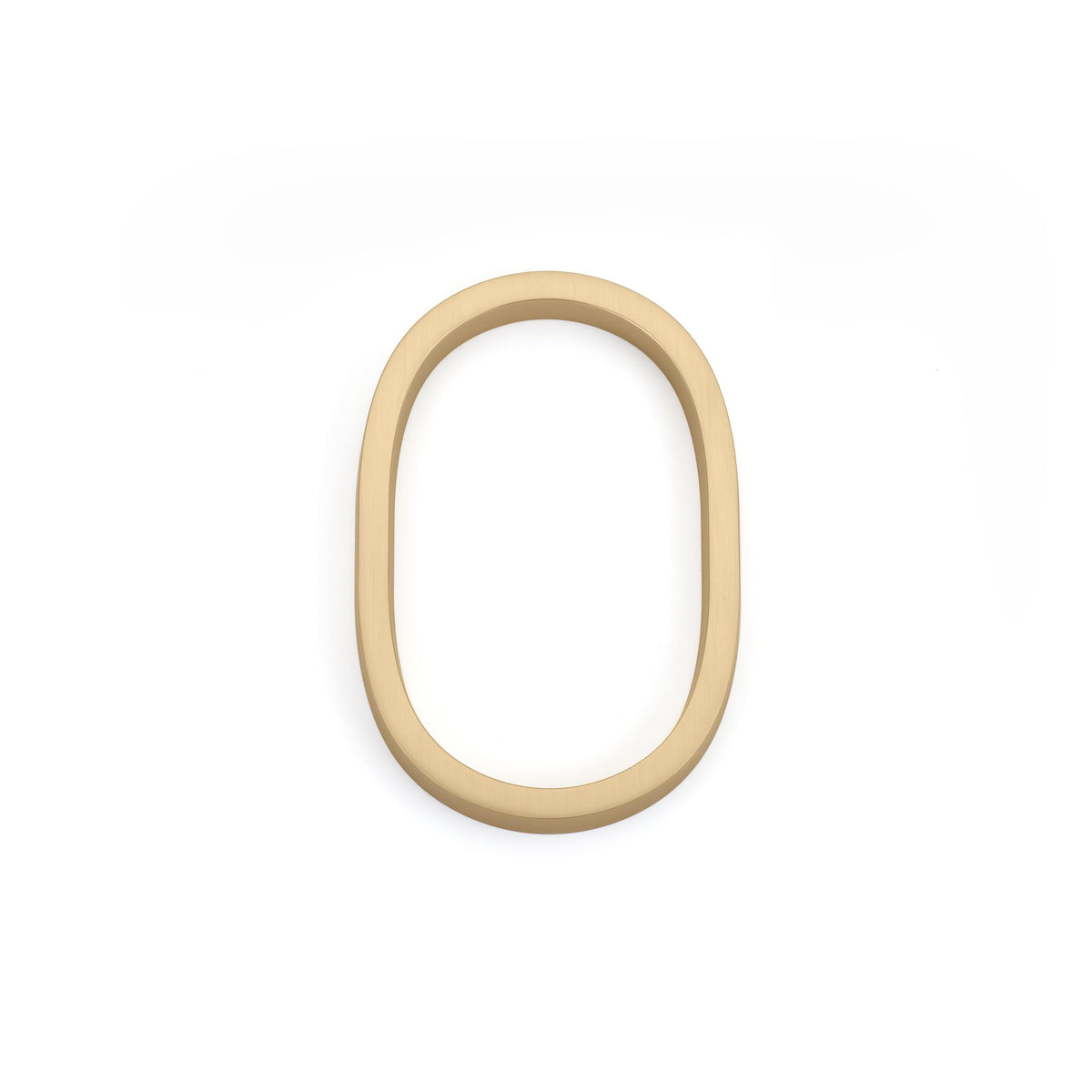 Emtek 2830US4 7" Modern # 0 House Number Satin Brass Finish.