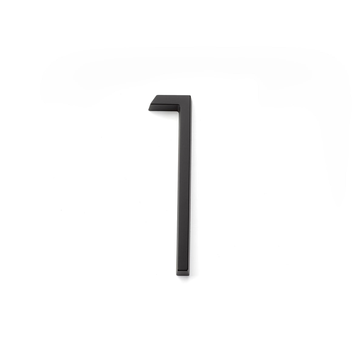 Emtek 2831US19 7" Modern # 1 House Number Flat Black Finish.