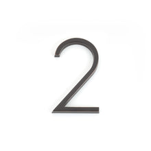 Emtek 2832US10B 7" Modern # 2 House Number Oil Rubbed Bronze Finish.