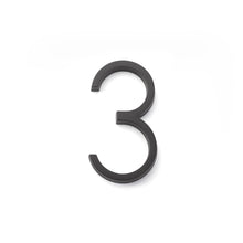 Emtek 2833US19 7" Modern # 3 House Number Flat Black Finish.