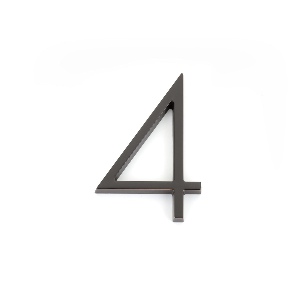 Emtek 2834US10B 7" Modern # 4 House Number Oil Rubbed Bronze Finish.