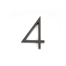Emtek 2834US10B 7" Modern # 4 House Number Oil Rubbed Bronze Finish.