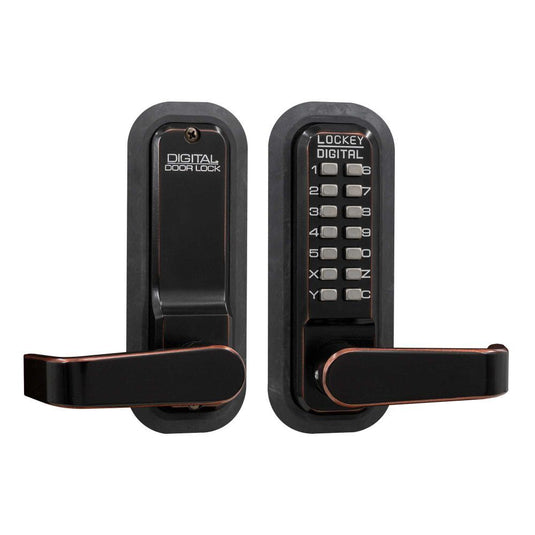 Lockey 2835 Mechanical Keyless Lever Lock with Passage Function and Single Combination