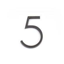 Emtek 2835US10B 7" Modern # 5 House Number Oil Rubbed Bronze Finish.