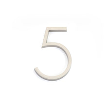 Emtek 2835US15 7" Modern # 5 House Number Satin Nickel Finish.