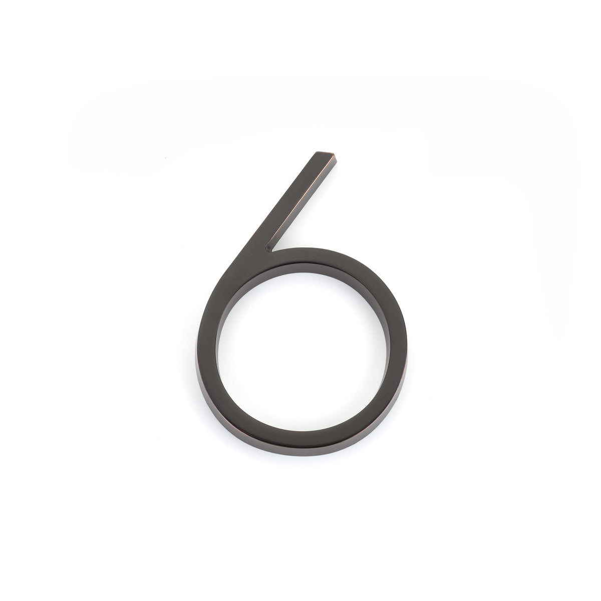 Emtek 2836US10B 7" Modern # 6 House Number Oil Rubbed Bronze Finish.