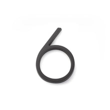 Emtek 2836US19 7" Modern # 6 House Number Flat Black Finish.
