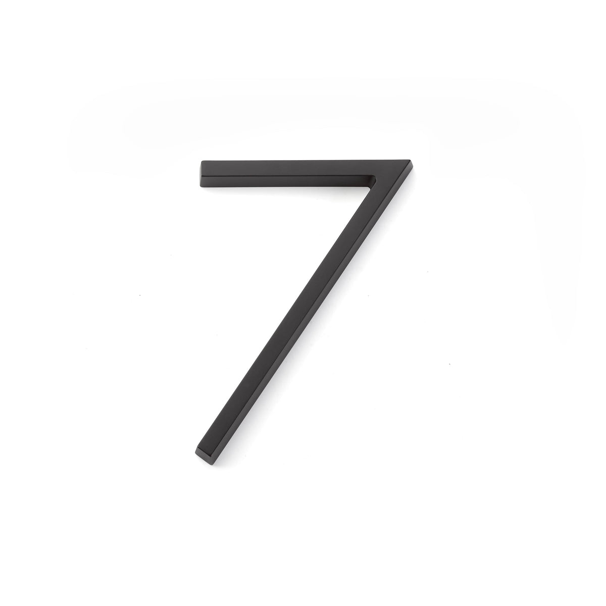 Emtek 2837US19 7" Modern # 7 House Number Flat Black Finish.