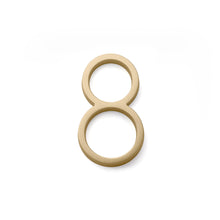 Emtek 2838US4 7" Modern # 8 House Number Satin Brass Finish.