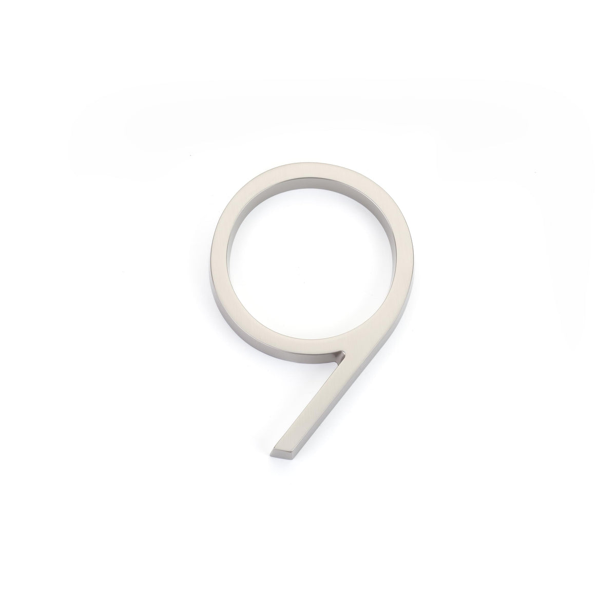 Emtek 2839US15 7" Modern # 9 House Number Satin Nickel Finish.