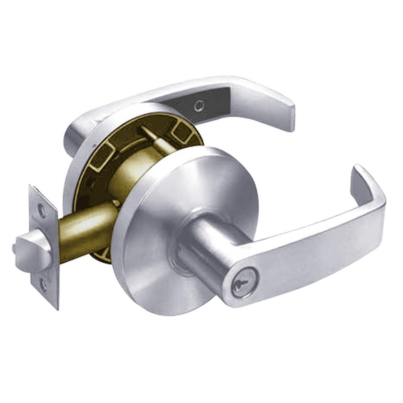 Sargent 2865G05KL26D Office Cylindrical Lock Grade 2 with L Lever and K Rose and ASA Strike