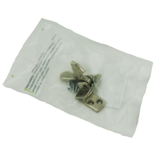 Ives 2A14 Aluminum Elbow Cabinet Latch Bright Nickel Finish.
