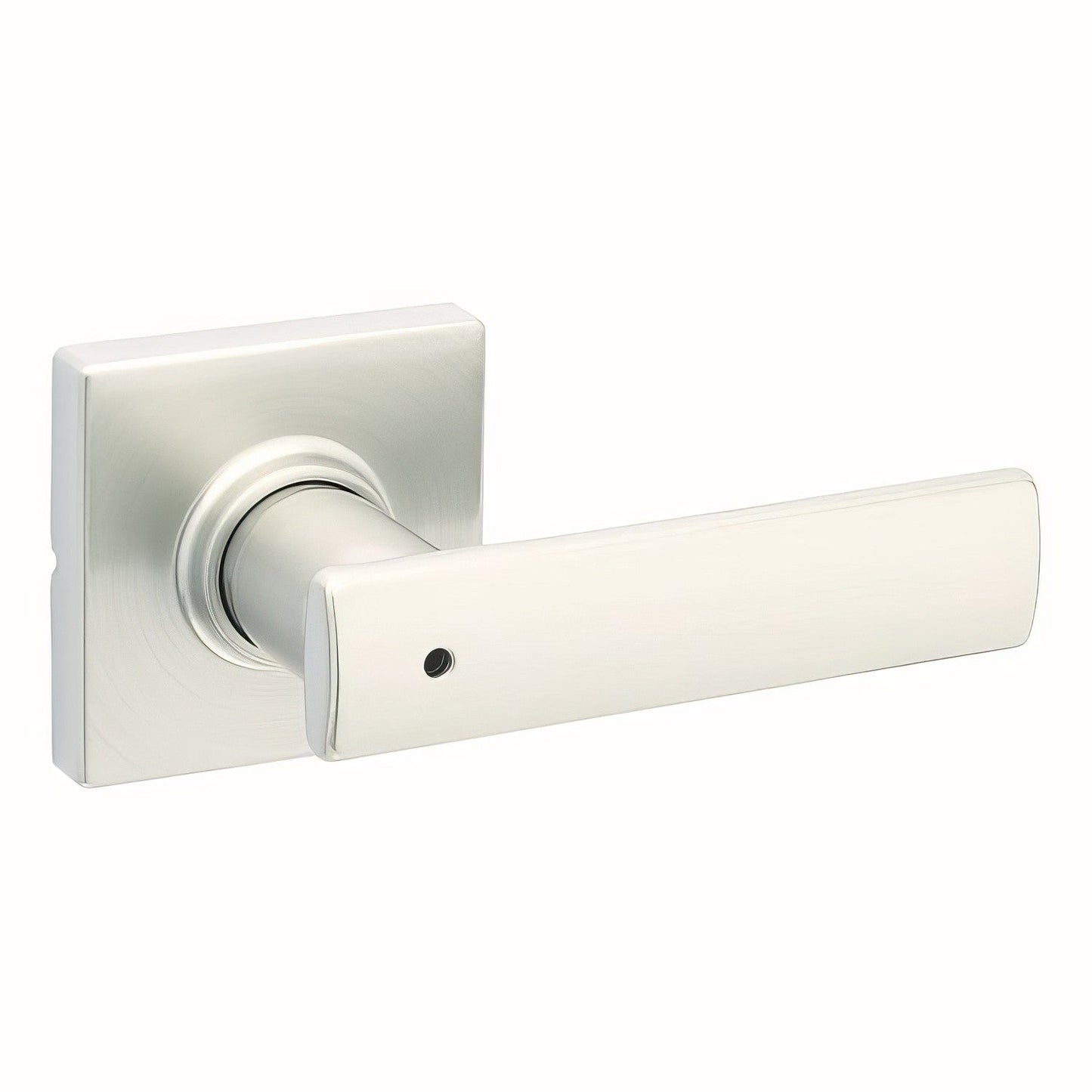 Kwikset 300BRNLSQT Breton Privacy Door Lever with Square Rose