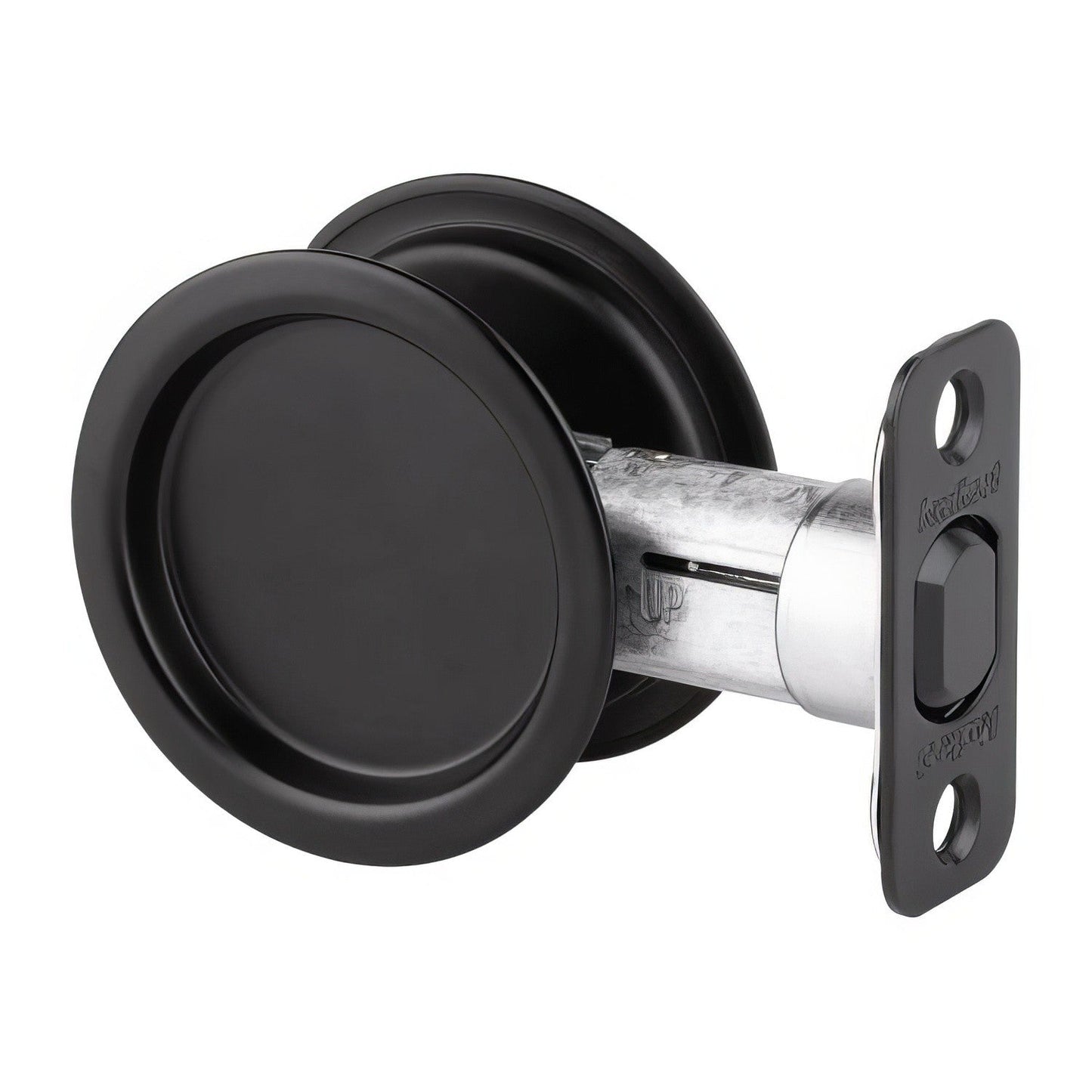 Kwikset 334 Round Passage Pocket Door Lock.
