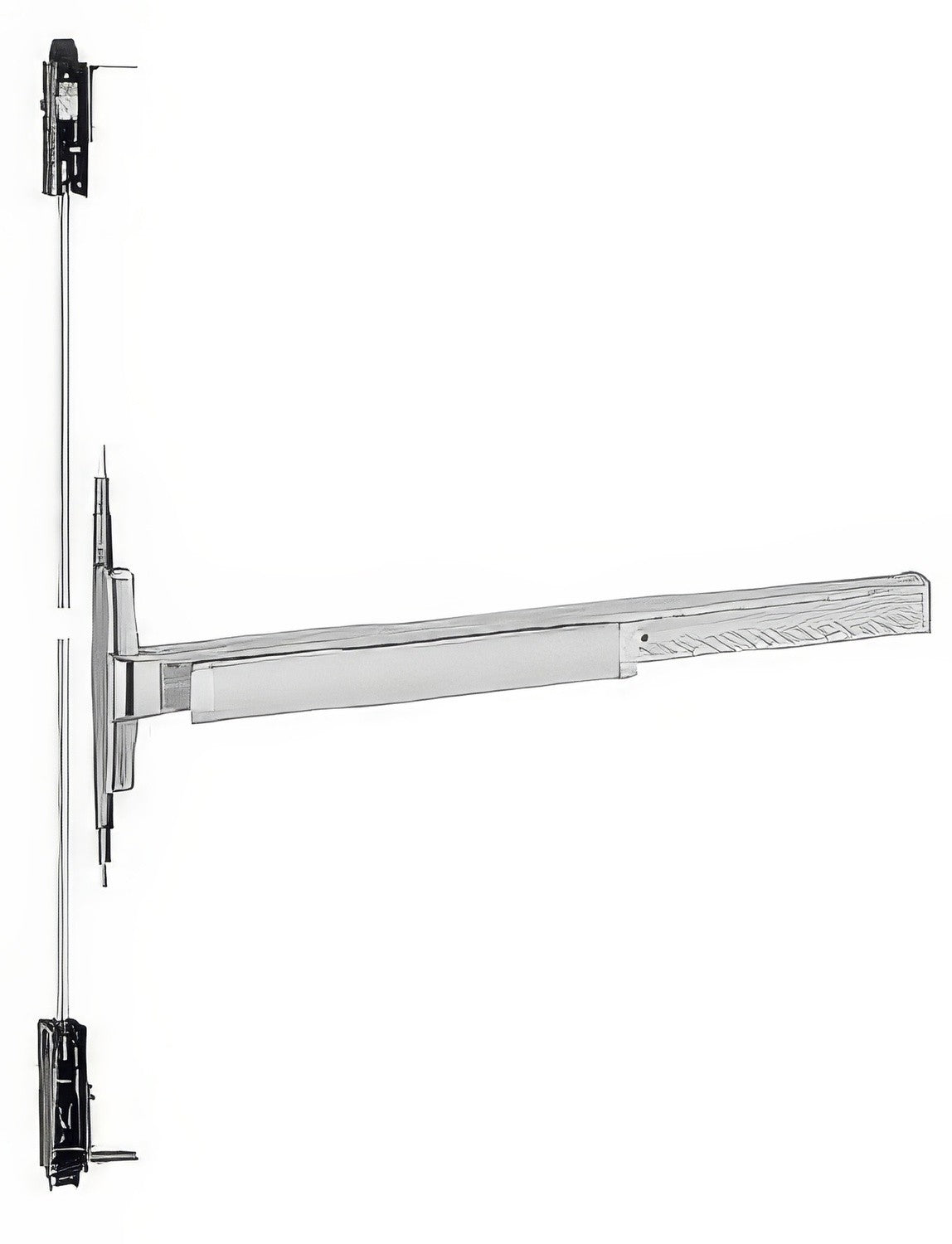 Von Duprin 3347AEOF26D3 Concealed Fire Rated Vertical Rod Exit Device