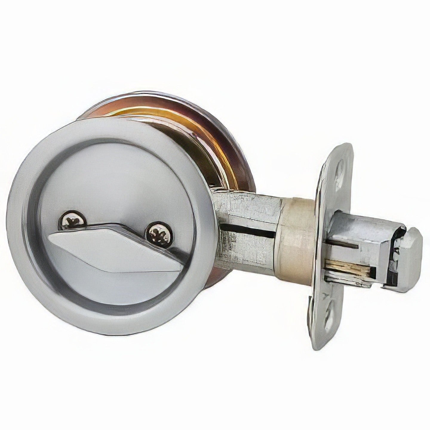 Kwikset 335 Round Privacy Pocket Door Lock.