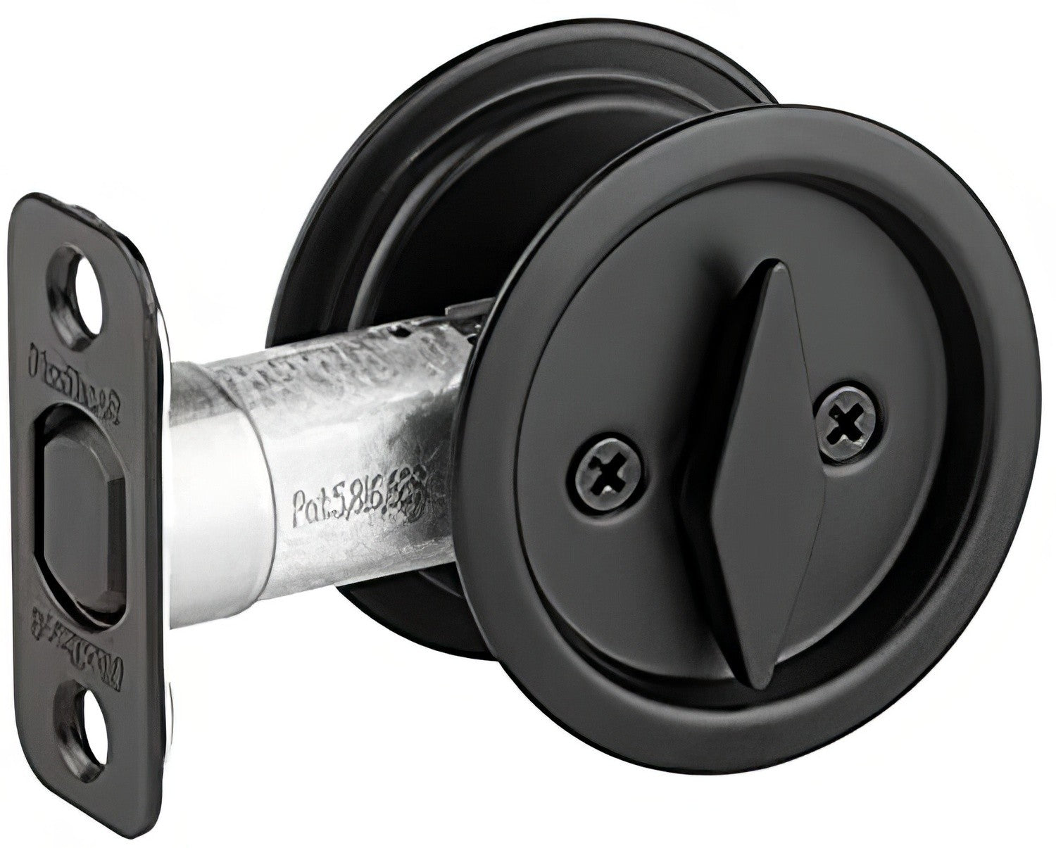 Kwikset 335 Round Privacy Pocket Door Lock