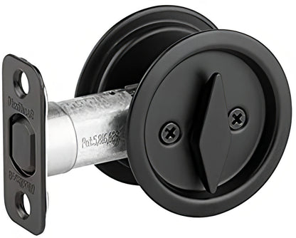 Kwikset 335 Round Privacy Pocket Door Lock