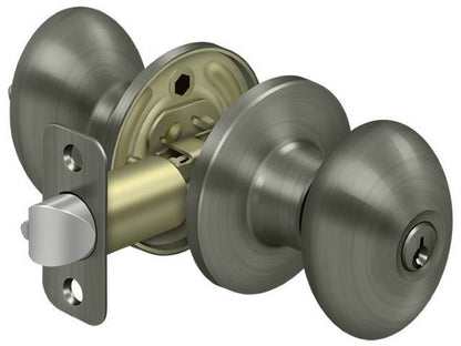 Deltana 3381 Egg Keyed Entry Door Knob