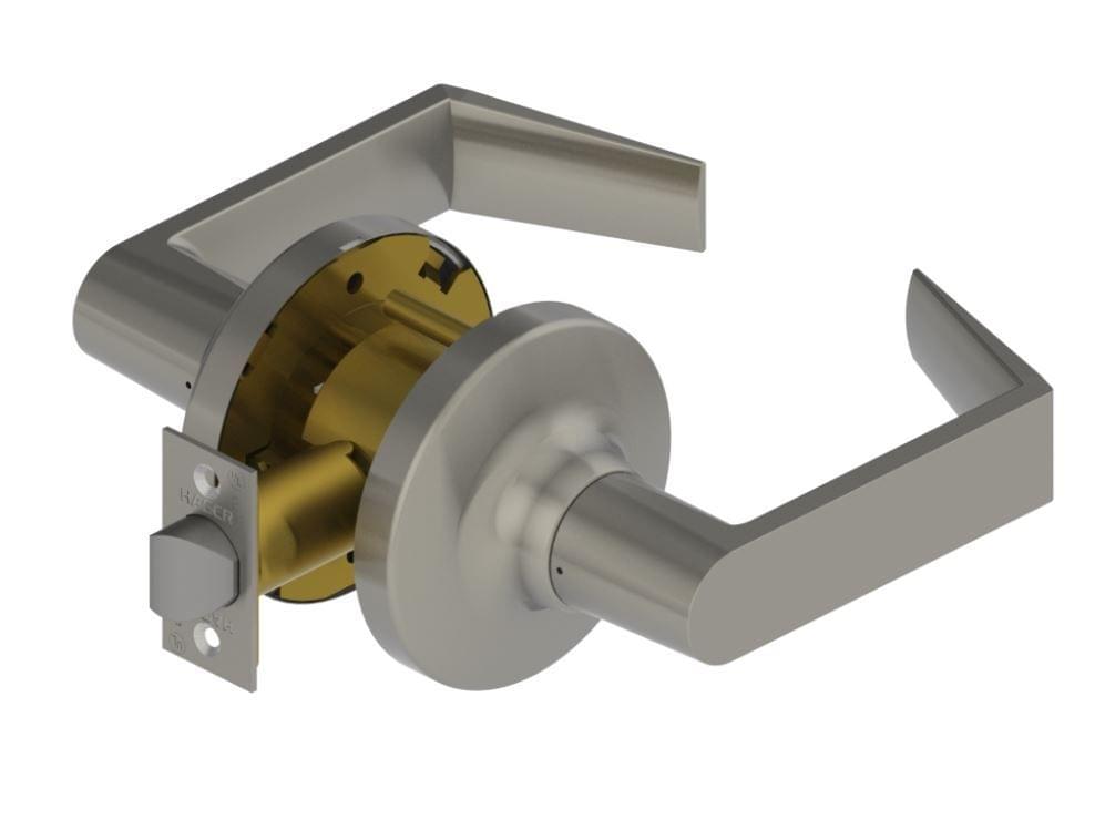 Hager 3410WTN26D Withnell Lever Passage Cylindrical Lock Satin Chrome Finish.