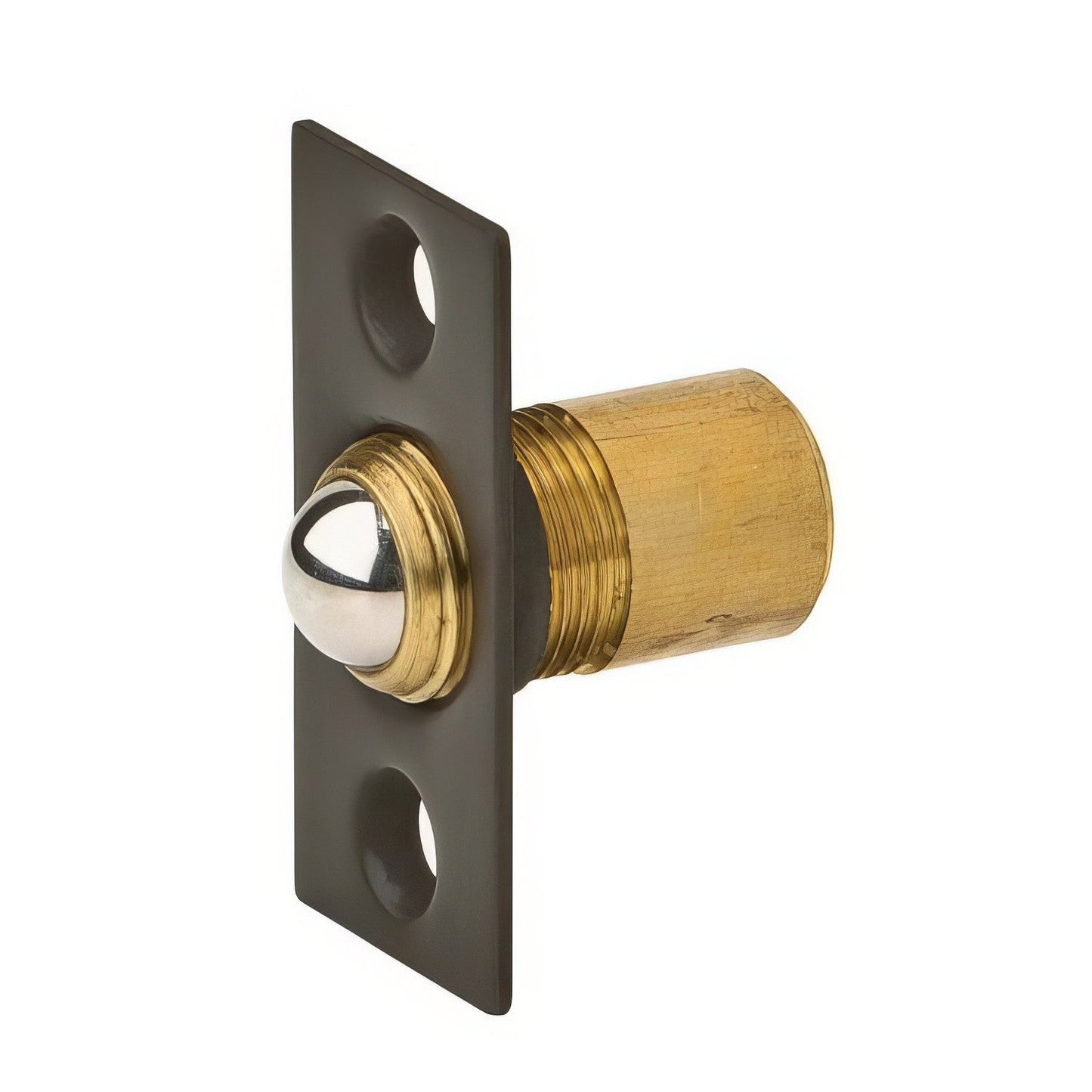 Ives 345B Wrought Brass Ball Catch 3/4 dia. x 1-1/2" x 1" Body 25/32" x 1-1/2" Strike