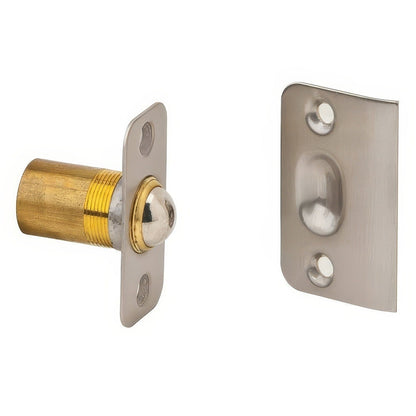 Ives 349B Wrought Brass Adjustable Barrel Ball Catch 1" x 2-1/8" x 1-3/8" Body 1-3/8" x 2-1/8" Strike