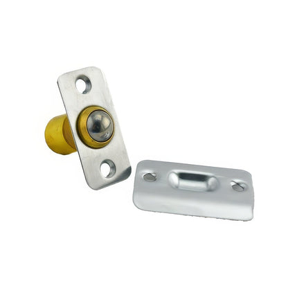 Ives 349B Wrought Brass Adjustable Barrel Ball Catch 1" x 2-1/8" x 1-3/8" Body 1-3/8" x 2-1/8" Strike