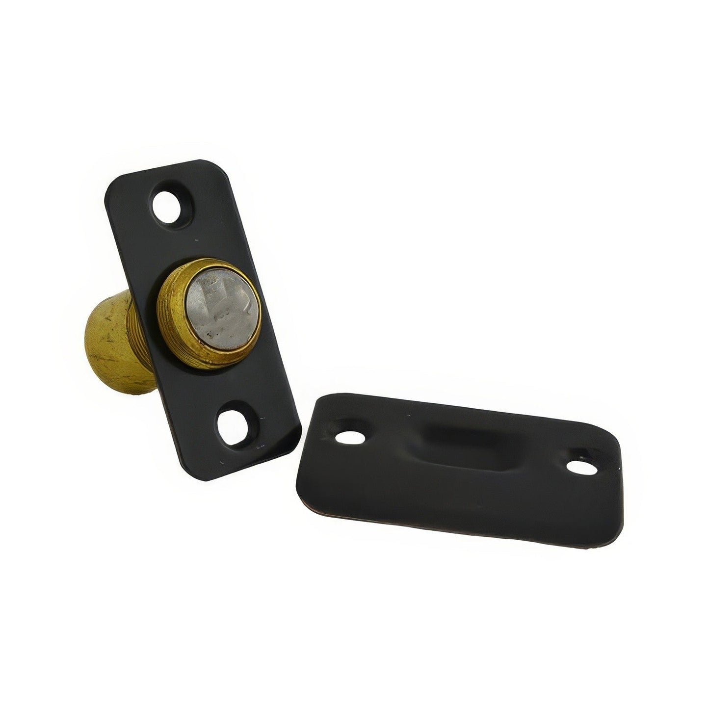 Ives 349B Wrought Brass Adjustable Barrel Ball Catch 1" x 2-1/8" x 1-3/8" Body 1-3/8" x 2-1/8" Strike