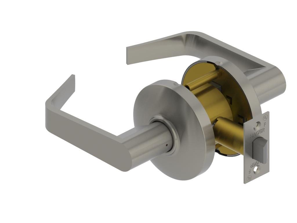 Hager 3510WTN26D Withnell Lever Passage Cylindrical Lock Satin Chrome Finish.
