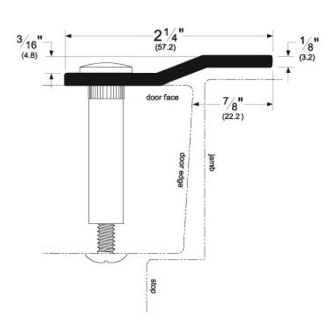 Pemko 3572SP80 80 Inch Offset Security Bar Galvanized Steel Finish.