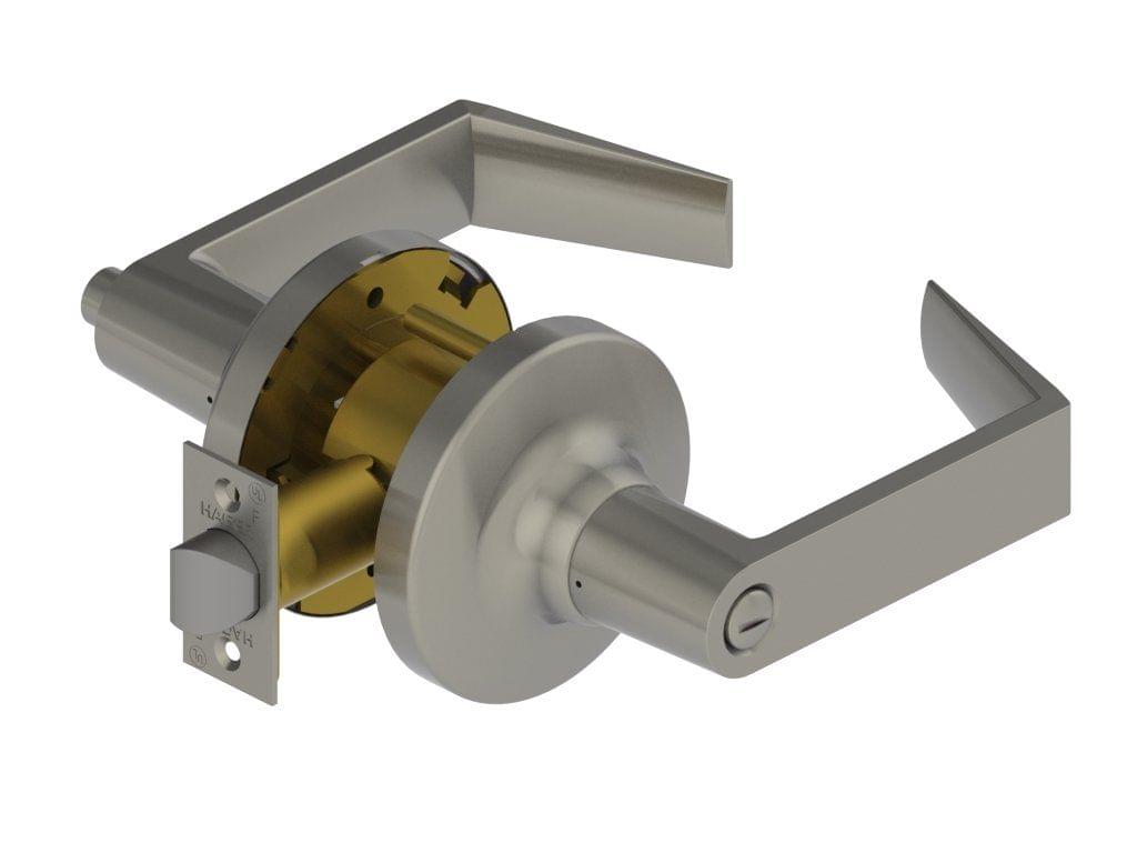 Hager 3640WTN26D Withnell Lever Privacy Tubular Lock Satin Chrome Finish.