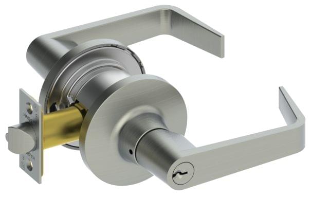 Hager 3680WTN26D Withnell Lever Storeroom Tubular Lock Satin Chrome Finish.