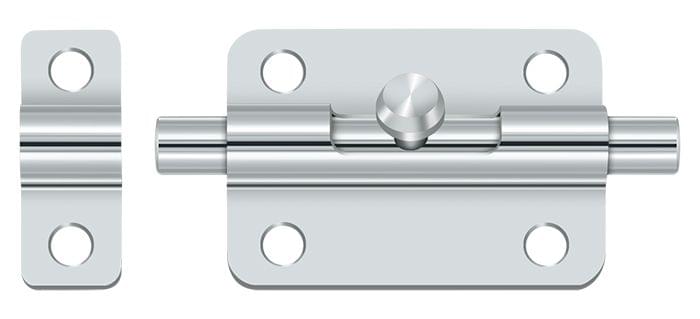 Deltana 3BBU26 3" Barrel Bolt; Bright Chrome Finish.