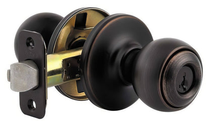 Kwikset 400P-S Polo Single Cylinder Keyed Entry Knob.