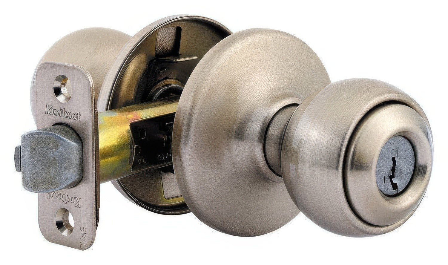 Kwikset 400P-S Polo Single Cylinder Keyed Entry Knob.