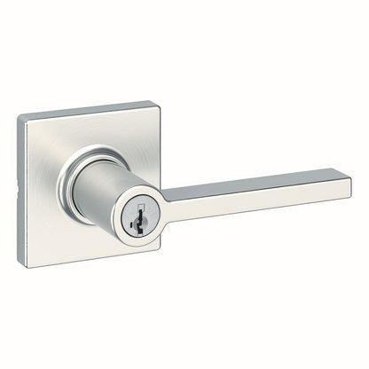 Kwikset 405CSLSQT Casey Keyed Entry Door Lever with Square Rose