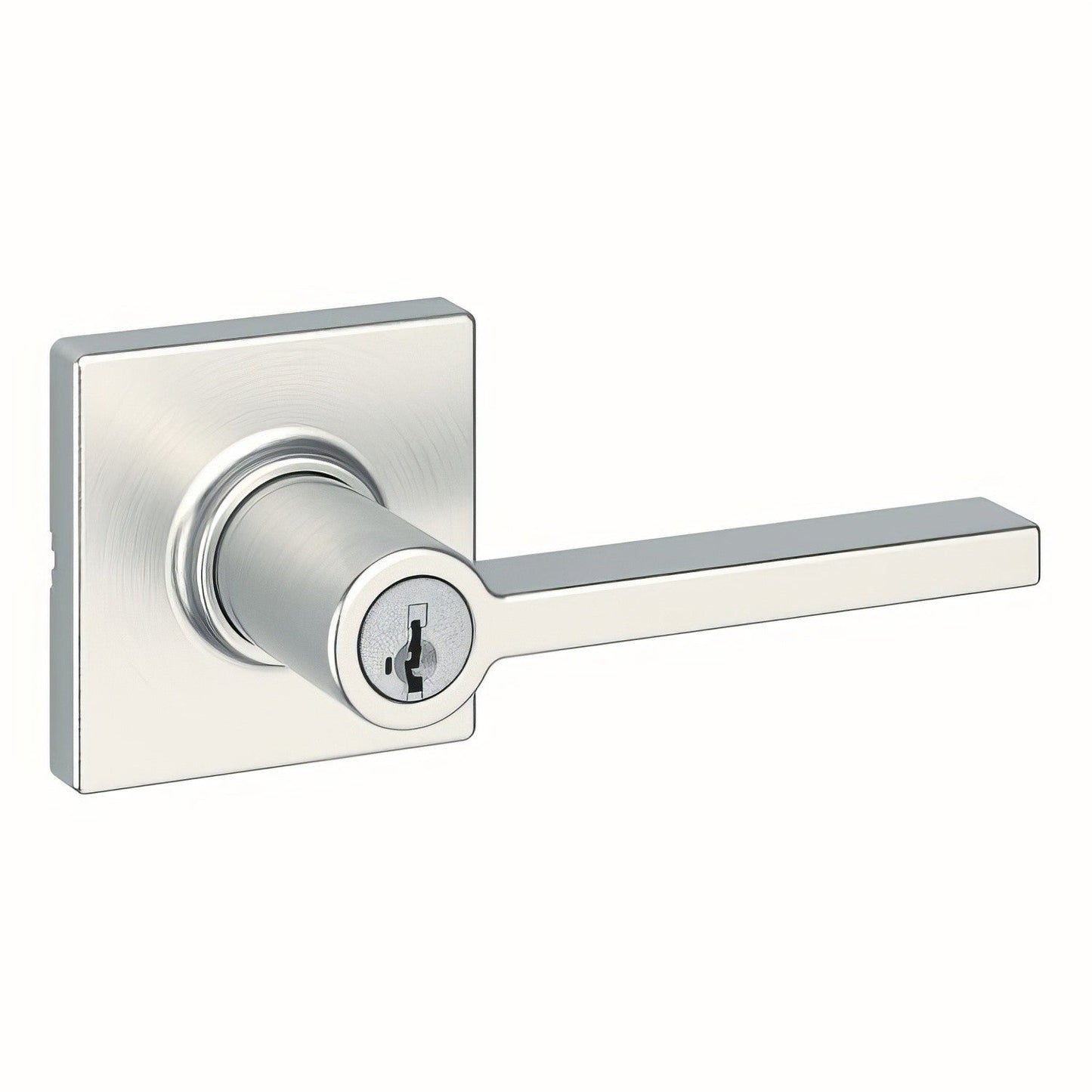 Kwikset 405CSLSQT Casey Keyed Entry Door Lever with Square Rose