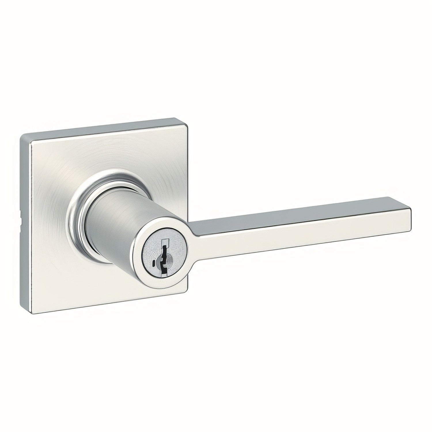 Kwikset 405CSLSQT Casey Keyed Entry Door Lever with Square Rose