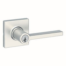 Kwikset 405CSLSQT Casey Keyed Entry Door Lever with Square Rose