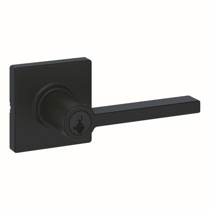 Kwikset 405CSLSQT Casey Keyed Entry Door Lever with Square Rose