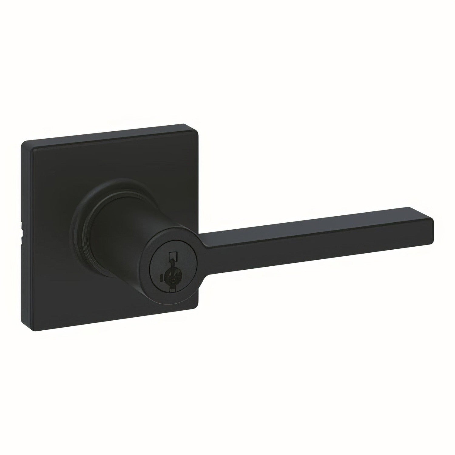 Kwikset 405CSLSQT Casey Keyed Entry Door Lever with Square Rose