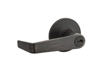 Kwikset 407CNL-11P Light Commercial Carson Lever Passage Door Lock with RCAL Latch and RCS 3031 Strike Venetian Bronze Finish.